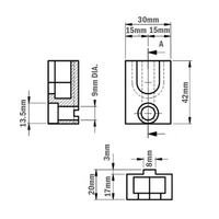 41-410-1 MODULAR SOLUTIONS PROFILE FASTNER GUARD CONNECTIONS FOR REMOVABLE PANELS